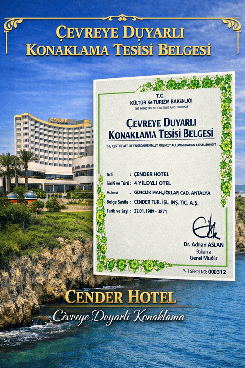 Çevreye duyarlı konaklama tesisi belgesi